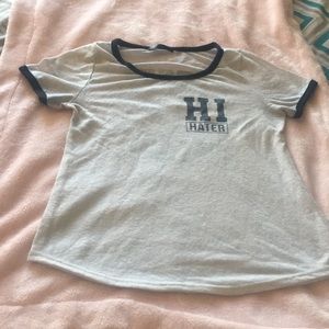 A black and white shirt